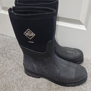 The Original Muck Boot Company Men's Chore Black Waterproof Work Boots